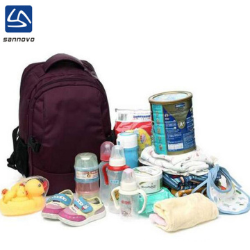China supplier wholesale portable waterproof nylon nappy bag backpack